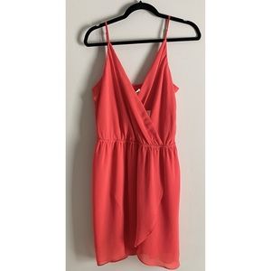Coral Tulip Hem Dress